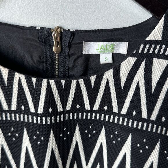 Jade Melody Tam Ruffle Black  and White Bell Sleeve Blouse Size S - Picture 5 of 12